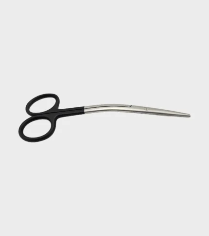 Super Cut, Black Handle Curved Scissors Straight Tip